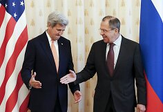 Johnas Kerry susitiko su Sergejumi Lavrovu