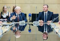 Eugenijus Gentvilas ir Saulius Skvernelis
