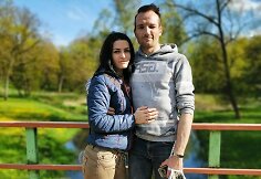 Rūta Gajauskaitė-Zadarnauskienė su vyru Tomu / Asmeninio albumo nuotr.