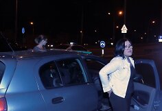 Reido akimirka: &bdquo;Nissan Almera&ldquo; vairuotoja