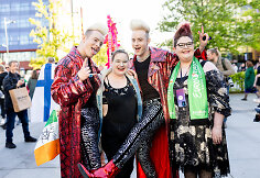 &bdquo;Eurovizijos&ldquo; gerbėjai renkasi stebėti pirmojo &bdquo;Eurovizijos&ldquo; pusfinalio Malmės arenoje
