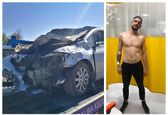 Algimantas Frankonis pateko į autoavariją