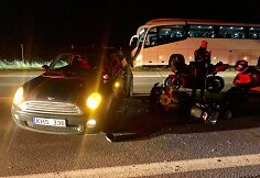 Netoli Trakų susidūrė „Mini“ ir motociklas