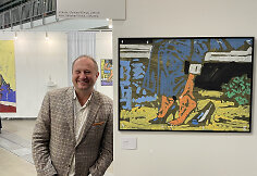 TSEKH galerijos vadovas Oleksandras Ščeluščenka meno mugėje &bdquo;ArtVilnius'21&ldquo;
