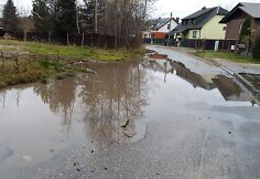 Užlieta Žvaigždikių ir &Scaron;ilagėlių gatvių sankryža