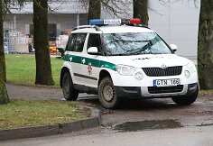 Kontrolės postas Pasvalyje