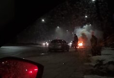 Vilniuje Dunojaus gatvėje degė automobilis