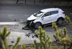 &bdquo;Kia&ldquo; avarija Geležinio vilko gatvėje