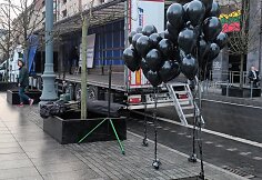 Vežėjai renkasi į protestą Gedimino prospekte