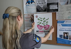 Kauno apskrities policijos akcija „NE(pasi)DUOK“ – nepasiduok iliuzijai ir neduok sukčiams