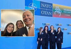 Monika Čereškaitė įsiamžino su Joe Bidenu