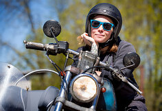 Motociklininkė Vilma Valevičiūtė - Pelytė