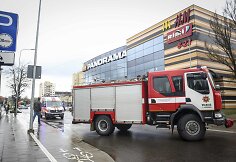Rastas sprogmuo prie prekybos centro &bdquo;Panorama&ldquo;