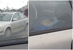 Mašinoje prie Kauno „Senukų“ paliktas kūdikis