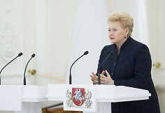Prezidentė Dalia Grybauskaitė pasveikino ir ordino &bdquo;Už nuopelnus Lietuvai&ldquo; medaliu apdovanojo daugiavaikes motinas