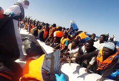 Migrantai Viduržemio jūroje