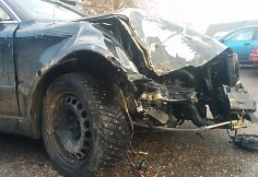 &bdquo;VW Passat&ldquo; po avarijos Karsaki&scaron;kyje