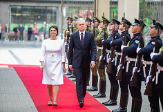 G.Nausėda ir D.Nausėdienė atvyko į Seimą