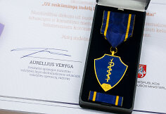 Apdovanojimų gydytojams &bdquo;Už reik&scaron;mingą indėlį Lietuvos žmonių sveikatai&ldquo; įteikimų ceremonija