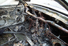 Sudegęs automobilis