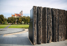 Visuomenei pristatytas Laisvės kalvos monumento realaus dydžio bandinys"