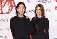 Dizaineris Alexanderis Wangas ir mados kritikė Catherine Roitfeld