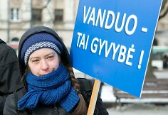 Protestas prie&scaron; skalūninių dujų paie&scaron;ką Lietuvoje