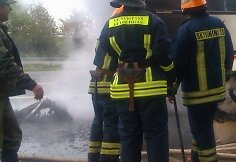 Degantis autobusas