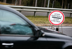 Policijos kontrolės postas Nemenčinės plente