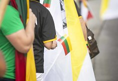 Gyva grandinė „Baltijos kelias – tai mes“ akimirka