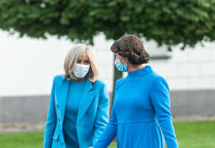 Brigitte Macron ir Diana Nausėdienė