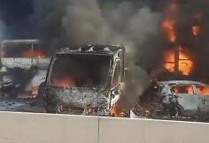 Autobuso ir automobilių avarija Egipte