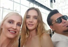 Marija Lama ir Natalija Vodianova Paryžiaus aukštosios mados savaitėje