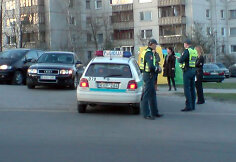 Policija avarijos vietoje