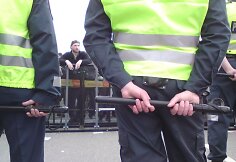 Policija saugo gėjų eitynių dalyvius nuo jų prie&scaron;ininkų