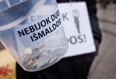 Elgetavimo akcija Vilniuje