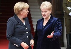 D.Grybauskaitė ir A.Merkel