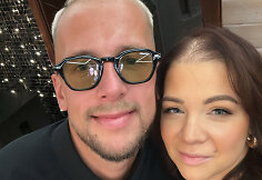 Rūta Vaitkevičiūtė su broliu Linu Vaitkevičiumi