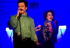 Teatralizuoto koncerto &bdquo;Boogie Nights&ldquo; akimirka