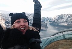 Eglės Straleckaitės akimirka i&scaron; atostogų Norvegijoje