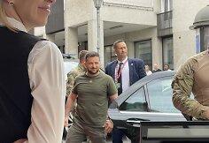 Volodymyras Zelenskis Vilniaus Pilies gatvėje