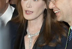 Carla Bruni-Sarcozy &bdquo;Bulgari&ldquo; 130-ies metų jubiliejaus renginyje Romoje
