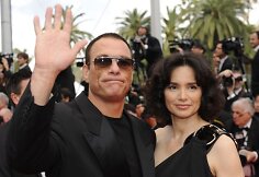 Jean Claude Van Damme'as su žmona Gladys Portugues