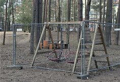 Vaikų žaidimų aik&scaron;telė prie Bukčių mi&scaron;ko