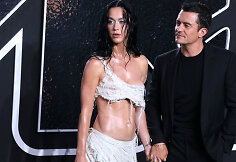 2024-ųjų MTV Vaizdo klipų apdovanojimų kilimas &ndash; Katy Perry ir Orlando Bloomas