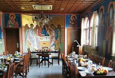 Vienuolių ir svečių valgomasis Kristaus patarėjo (&scaron;v. Jurgio) vienuolyne Kipre