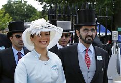 Šeichas Mohammedas bin Rashidas al Maktoumas su princese Haya