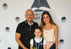 Remigijus Žiogas su dukra Riana