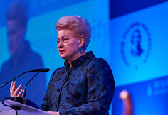 Daliai Grybauskaitei įteiktas Laisvės riterio apdovanojimas