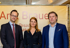 &bdquo;Compensa Vienna Insurance Group&ldquo; finansų direktorius Felixas Nagode, Austrijos ambasadorė Lietuvai Yvvone Raffaela Toncic-Sorin, &bdquo;Compensa Vienna Insurance Group&ldquo;  generalinis direktorius Deividas Raipa